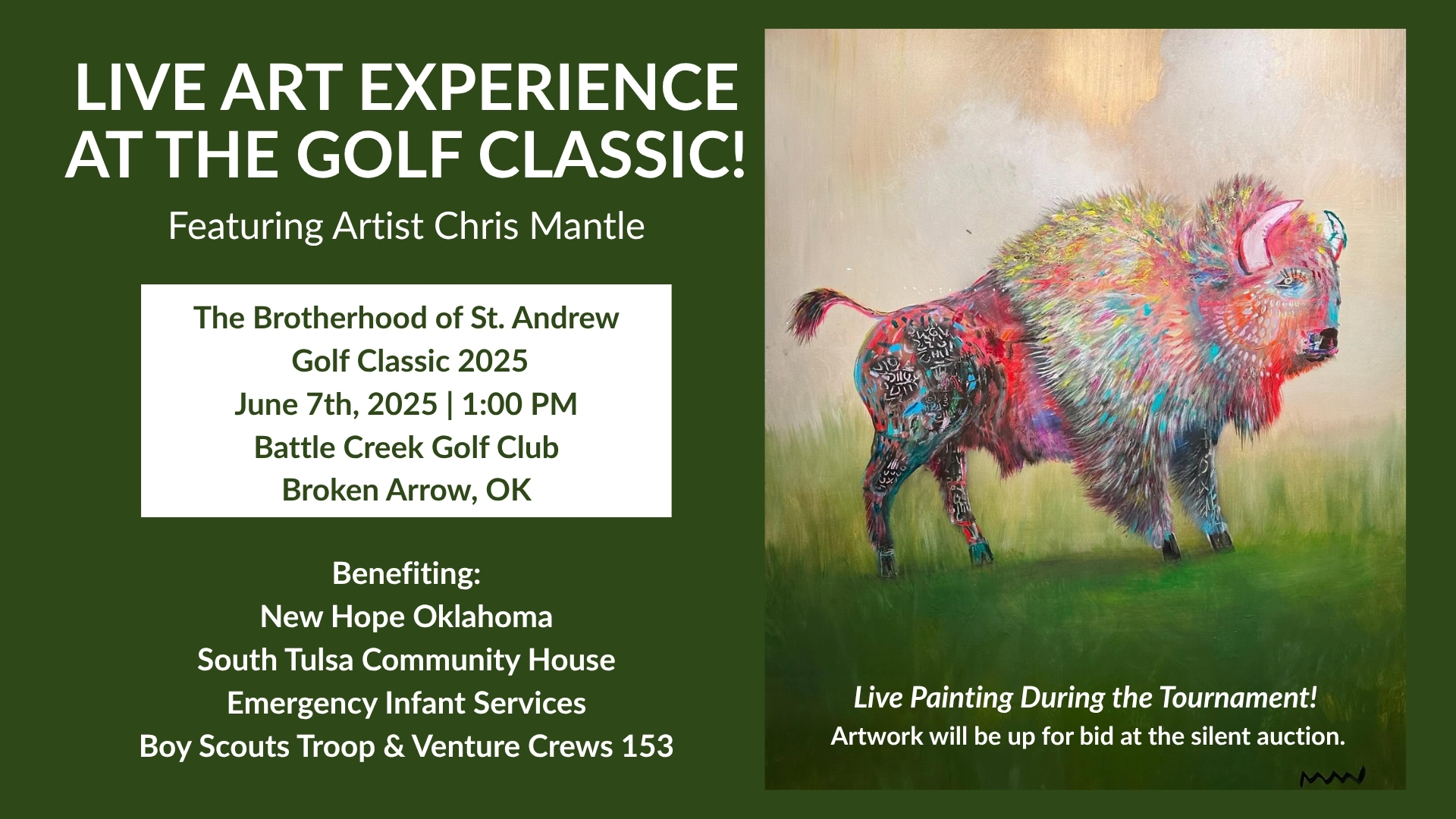 Live Art Experience at the Golf Classic! (1920 x 1080 px)